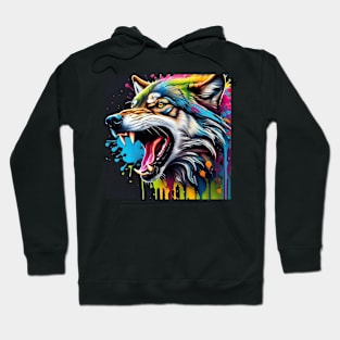 Colorful Wolf Hoodie